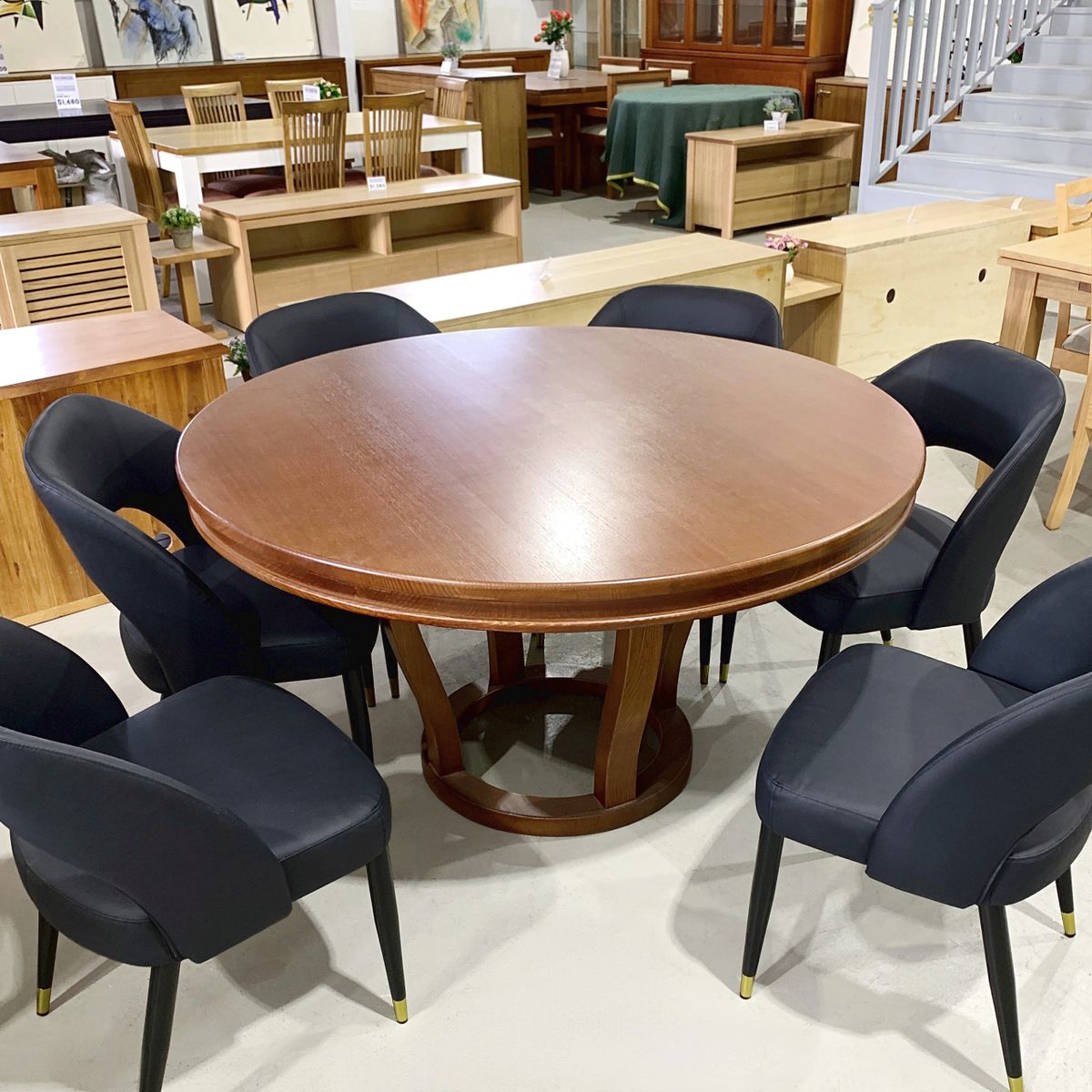 TB61 Solid Tasmanian Oak Dining Table Only [CHAIRS ARE NOT INCLUDED]