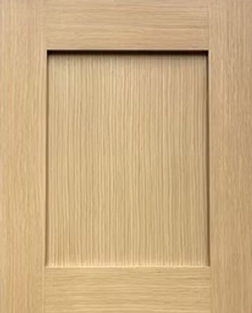 Simple wooden cabinet door with a natural finish.