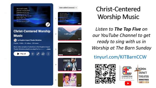 Promotional image for Christ-Centered Worship Music playlist and YouTube channel.