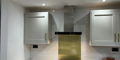 Kitchen Splash Back in ceramic tile by South Downs precision tiling