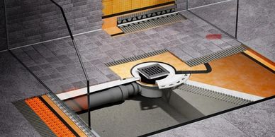 Wet room systems from Schluter, Wedi, Bal  by South Downs precision tiling 