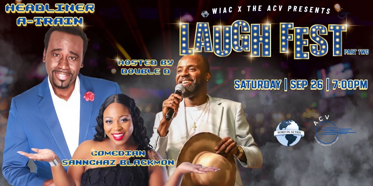 Comedy event poster for Laugh Fest Part Two on Sep 26 at 7 PM.