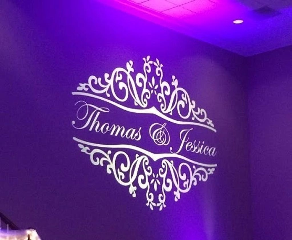 custom monogram gobo projection