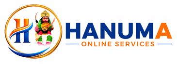 Logo of Hanuma Online Services with Hanuman figure.