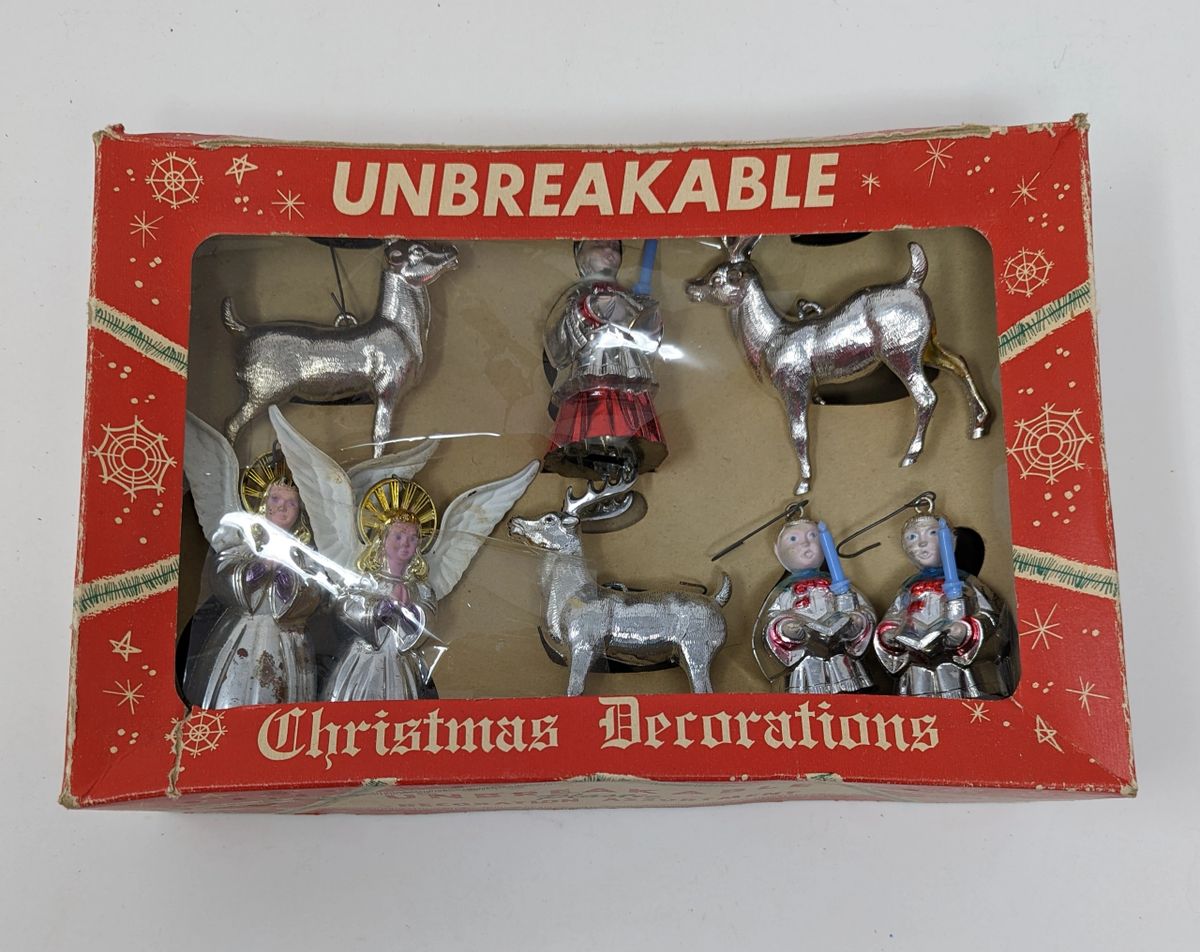 Orange unbreakable christmas ornaments