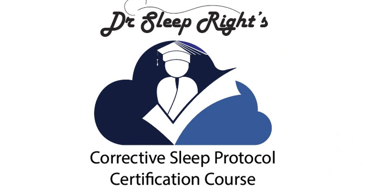 Logo for Dr Sleep Right's Corrective Sleep Protocol Certification Course.