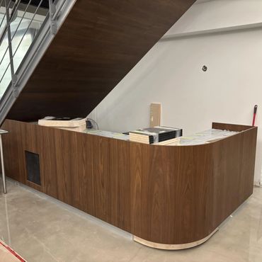 Devanture de comptoir caisse