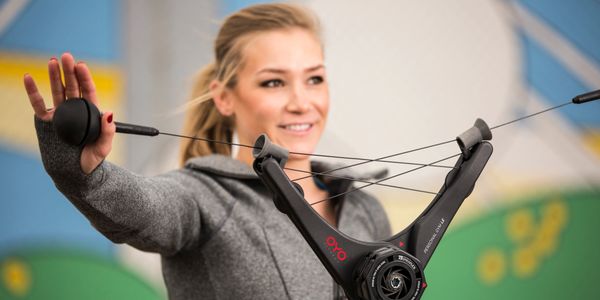 Lady using the OYO Fitness Personal Gym