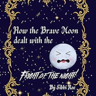 A childrens book about how the moon gets over its fear of the dark