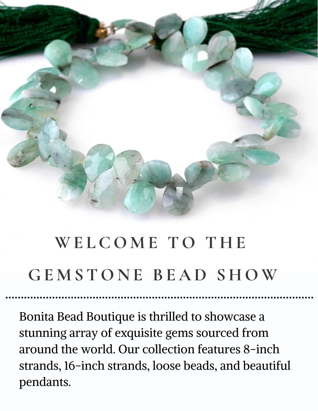 A new selection of gemstone beads 
