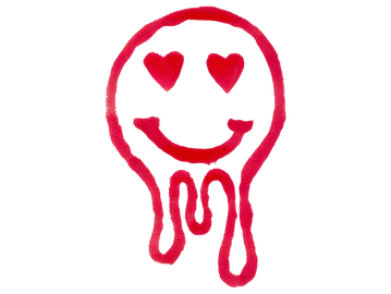 Heartbreak Enthusiast Melting Smiley Sticker