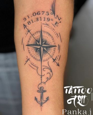 A beautifully rendered compass and anchor symbolize guidance, stability, and the journey of life.