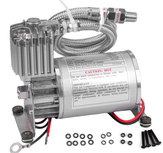 HARLEY Motorcycle AIR RIDE Suspension Replacement COMPRESSOR. CHOPPER ...