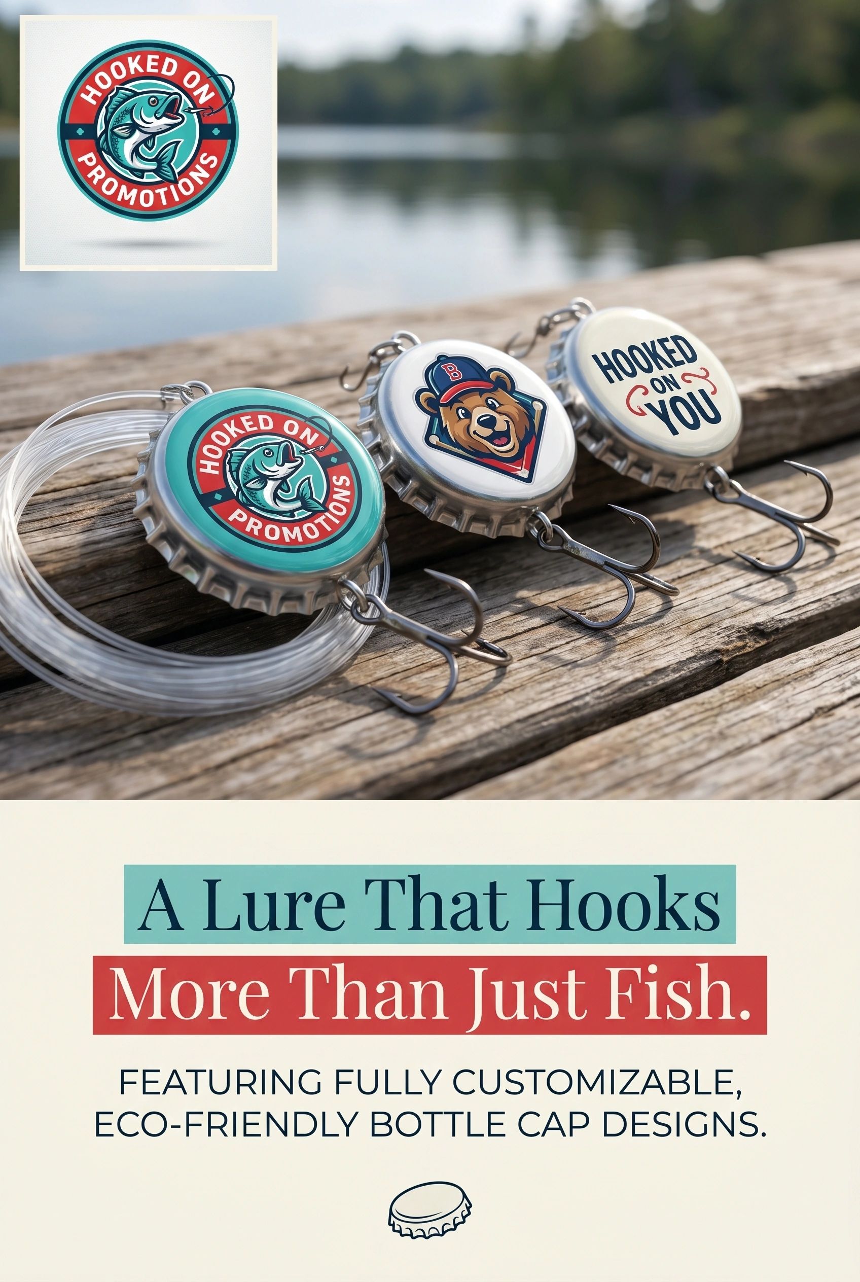 dragons den bottle cap fishing lure Jackall Deracoup cycled wine cork n bottle cap fishing lures are a fun gift for any serious angler Custom Fishing Lures | As