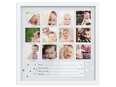 1Dino Newborn Baby Handprint and Footprint Picture Frame Kit - Special Cut 12.6