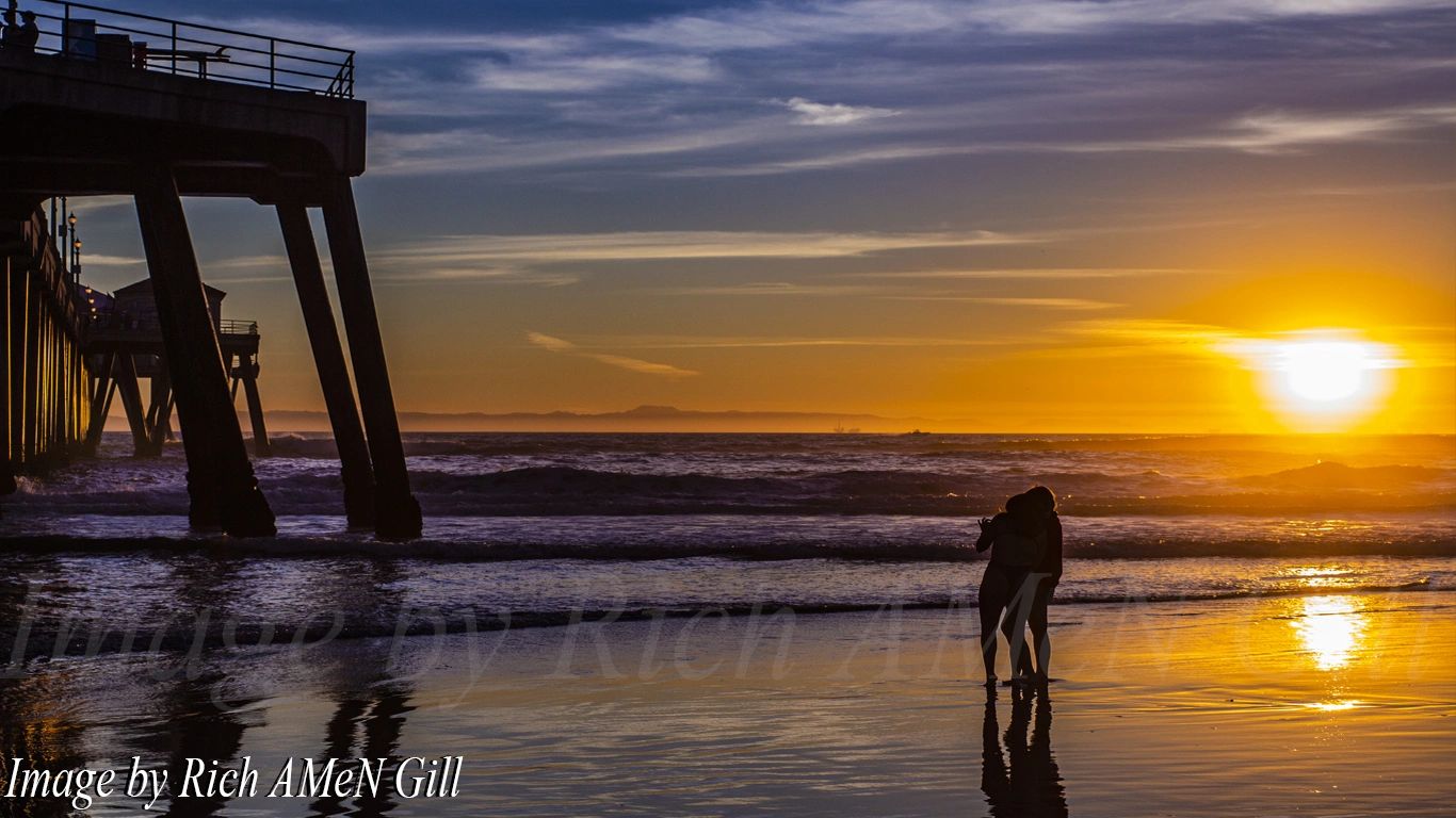 Another Beach Sunset Image by Rich Gill #Imageby Rich AMeN Gill #Oceansunset #California Coast #Pier