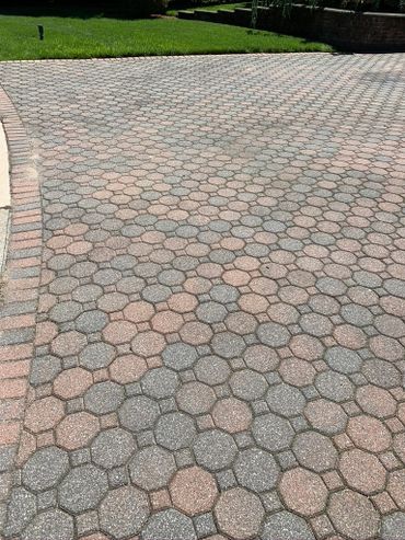 Clean pavers after using our 18 inch professional surface cleaner