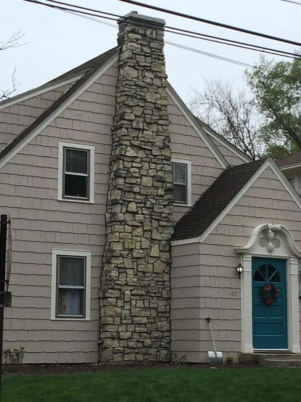 stone chimney