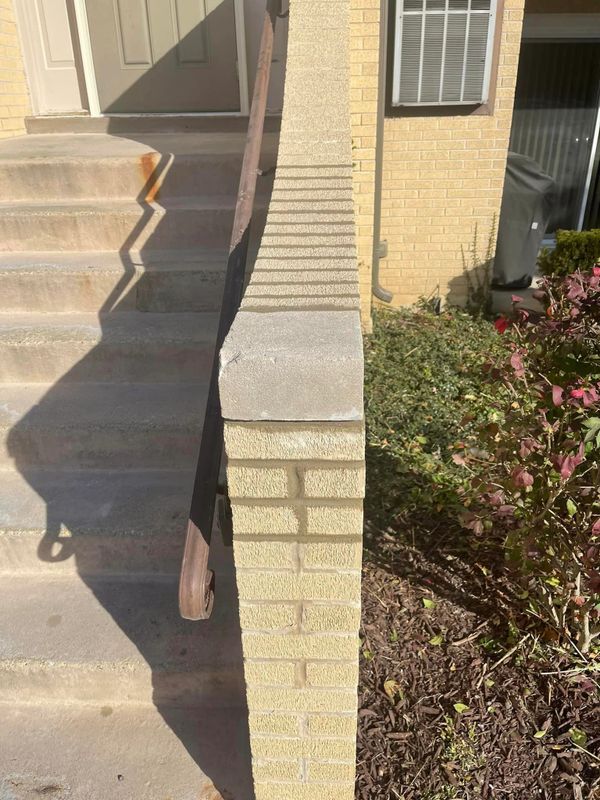 tuckpointing banister