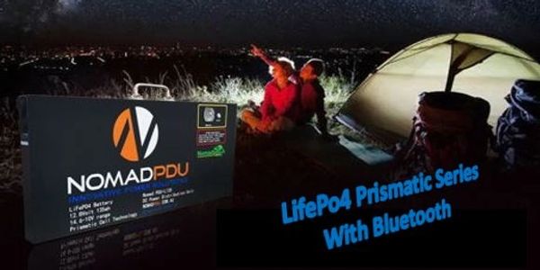 Lifepo4 105 amp hour and 135 amp hour Prismatic slimline with bluetooth 61mm and 48mm thick respecti