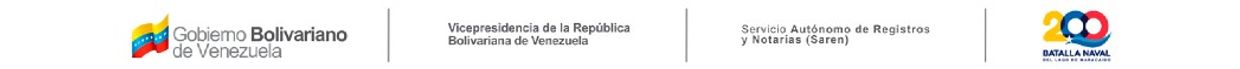 Logos of Venezuelan government entities and the 200th Naval Battle anniversary.