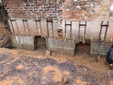 Underpinning works to party wall - Glasgow