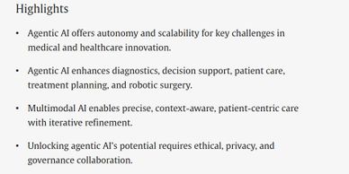 Summary of agentic AI benefits and challenges in healthcare.