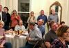 Some of those in attendance listening to the author at Blum House on October 10.