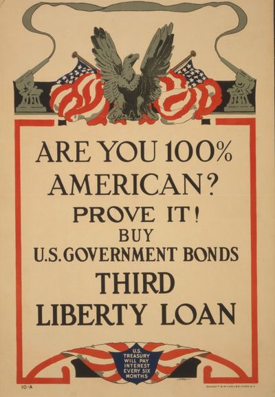 1918 Liberty Bond poster.