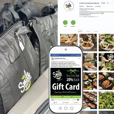 Smile More Meal Prep Logo Social Media Campaign