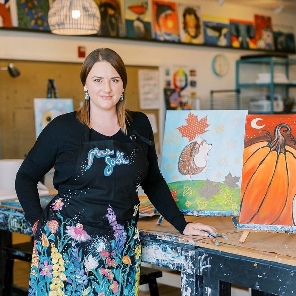 Parker Art School teacher Mrs Sadi has worked as a professional artist for the passed fourteen years