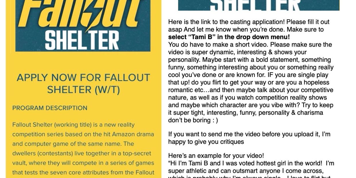 NOW CASTING A HUGE AMAZON COMPETITION SHOW $500K PRIZE
