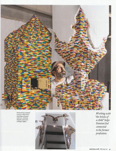 AMERICAN CRAFT
'BRICK LAYER' - By Neil Janowaitz & Portraits by Brian Smith