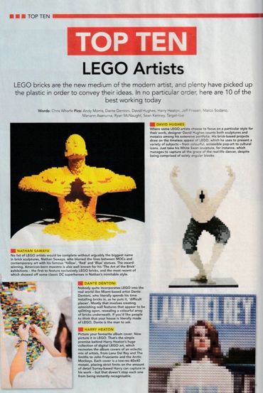 BLOCKS MAGAZINE
TOP TEN LEGO ARTISTS SECTION - By Chris Wharfe