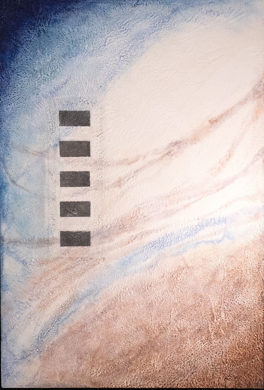 Título: Pilares
Técnica: Encáustica sobre bastidor de madera.
Medidas: 90 x 130 cm
Año: 2026