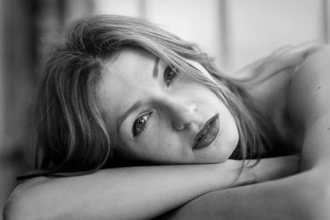 Black and White portrait, shot at Fav London.