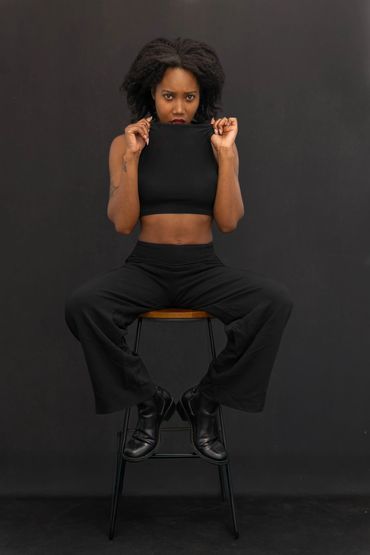 Portrait of Mimi, taken at Fav Studios, London.