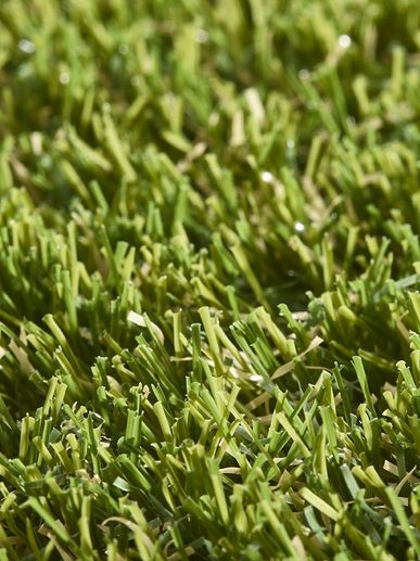 Closeup shot of the artificial grass mat 