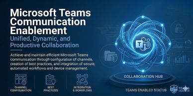 Microsoft Teams communication enablement for dynamic collaboration.