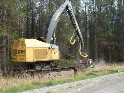 Tigercat LH845C with Logmax 9000 harvesting head DSM Timber Ltd