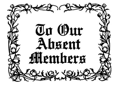 absent clipart black and white