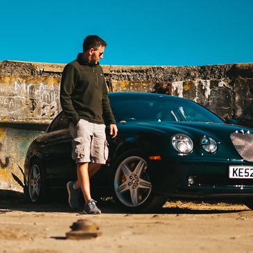 Elliott Stone with his Jaguar S-Type R