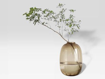 Decorative glass vase
brown
apartment home decor 
