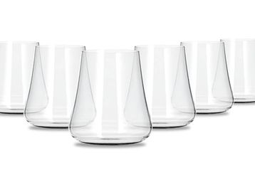 Stemless Crystal Wine glasses 
set of 6
kitchen 
apartment Kitchen glasses 