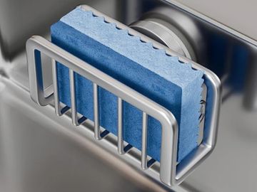 Sponge Holder Stainless steel suction cup
kitchen essentials 
apartment 