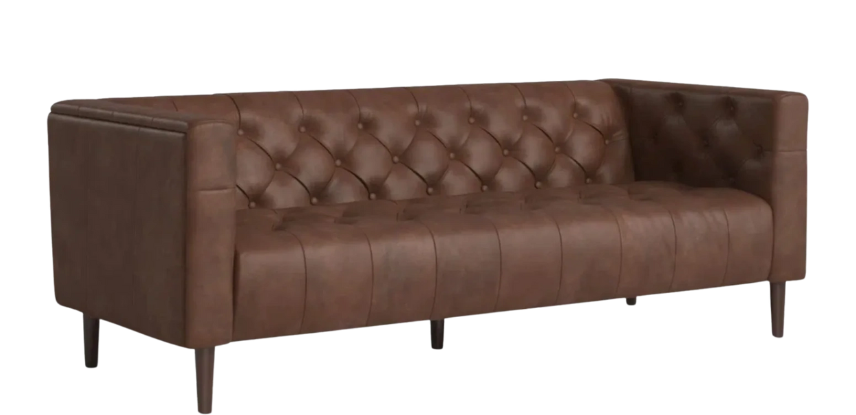 Joss & Main 
Cornelia 84'' Genuine Leather Chesterfield Sofa