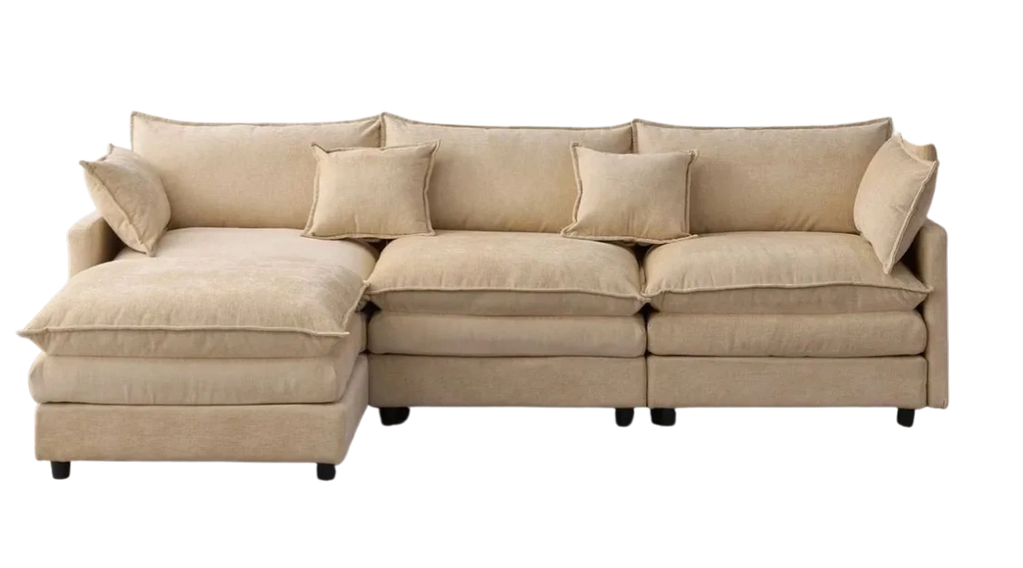 Target 
VASIP Chenille Modular Cloud Sectional Sofa - 105" L-Shaped 3-Seater with Ottoman,for Living
