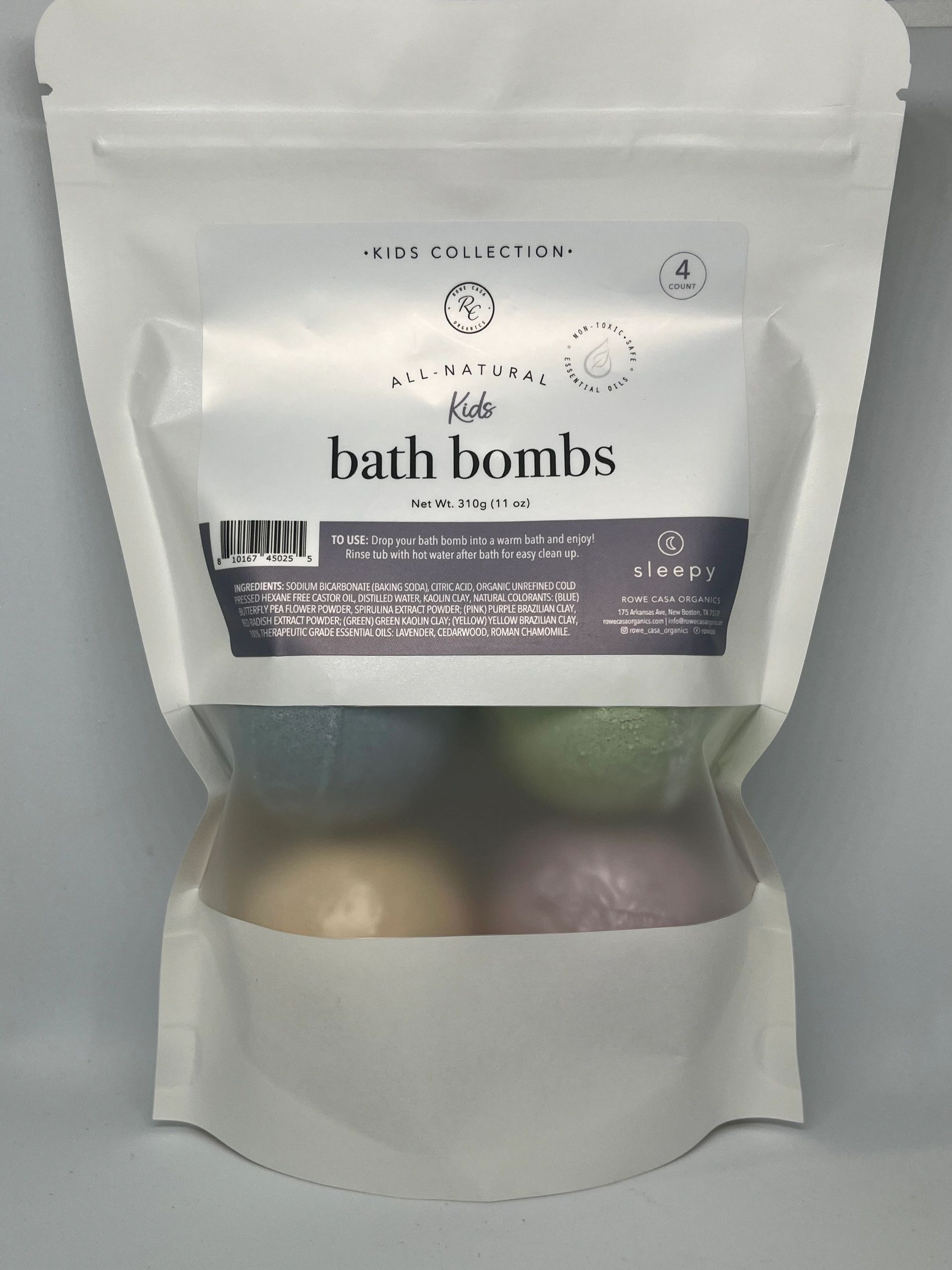 Bath Bombs For Kids - 4 count - Sweet Dreams