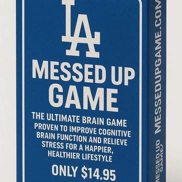 The Los Angeles Dodgers Messed Up Game Deck of 52 Cards. 48 different Categories, 2 gift & 2 wild!