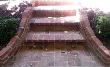 brick bricks brickwork steps masonry custom patio patios restoration